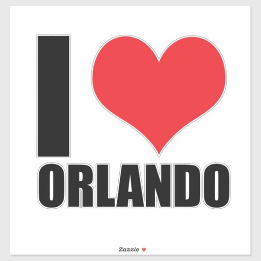Ik hou van Orlando Sticker (Vel)