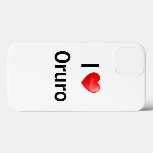 Ik hou van Oruro Case-Mate iPhone Case (Achterkant (horizontaal))