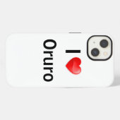Ik hou van Oruro iPhone Hoesje (Achterkant horizontaal)
