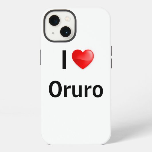 Ik hou van Oruro iPhone Hoesje (Achterkant)