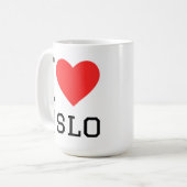 Ik hou van Oslo Koffiemok (Voorkant links)