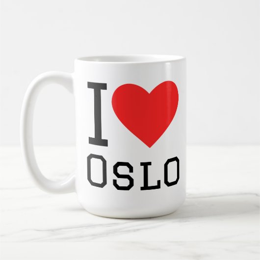 Ik hou van Oslo Koffiemok (Links)