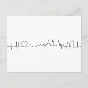 Ik hou van Ottawa in een uitzonderlijke ecg stijl Briefkaart