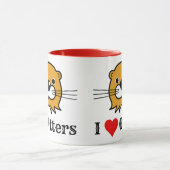 Ik hou van otters. Andere natuurbescherming Mok (Midden)