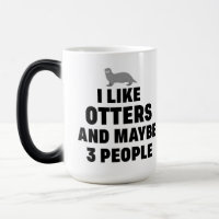 Ik hou van Otters en misschien 3 mensen Funny Otte