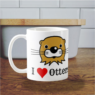 Ik hou van otters. Otter waardering. Houdt van ott Koffiemok