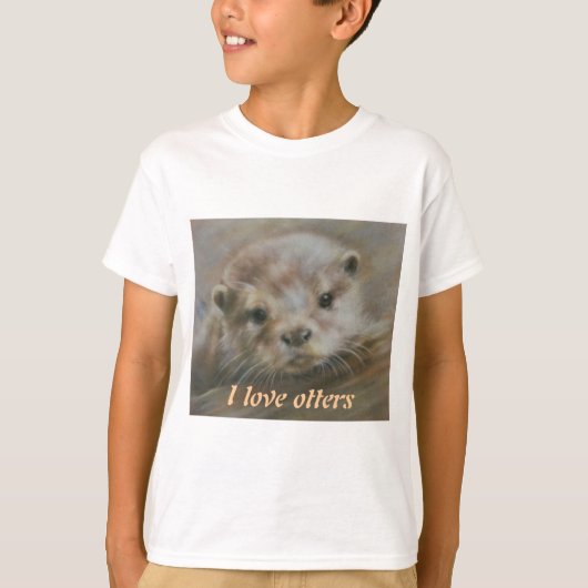 Ik hou van otters t-shirt (Voorkant)