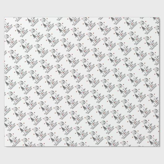 Ik hou van oude Engelse Sheepdogs (grijs 1) Cute O Cadeaupapier (Vlak)