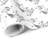Ik hou van oude Engelse Sheepdogs (grijs 1) Cute O Cadeaupapier (Rol Hoek)