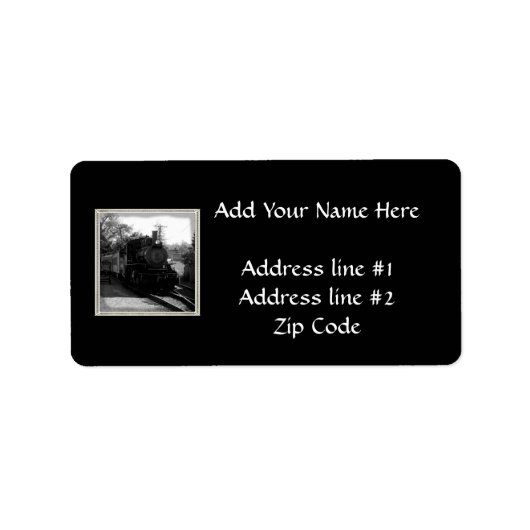 Ik hou van oude treinen - Arcade en Attica Railroa Etiket (Voorkant)