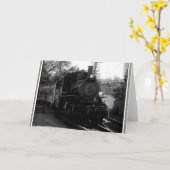 Ik hou van oude treinen - Arcade en Attica Railroa Kaart (Gele Bloem)