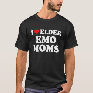 Ik hou van oudere emo moeders kleding t-shirt
