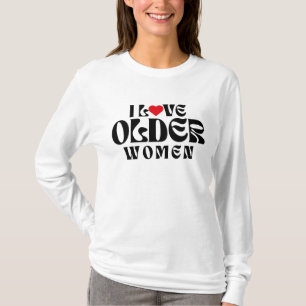 IK HOU VAN OUDERE VROUWEN T-SHIRT