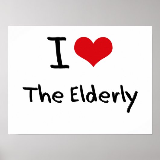 Ik hou van Ouderen Poster (Voorkant)