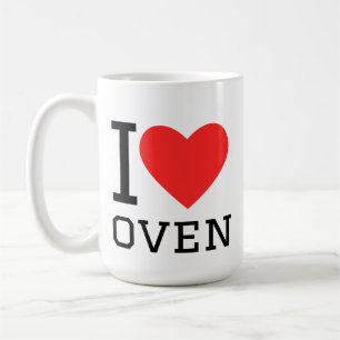 Ik hou van oven koffiemok