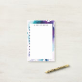 Ik hou van over u post zijn - Abstracte waterkleur Post-it® Notes (Op bureau)