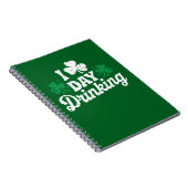 Ik hou van overdag drinken Funny St Patrick's Day  Notitieboek (Rechterzijde)