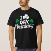 Ik hou van overdag drinken Funny St Patrick's Day  T-shirt (Voorkant)