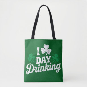 Ik hou van overdag drinken Funny St Patrick's Day Tote Bag