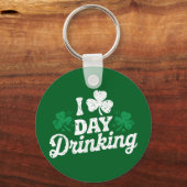 Ik hou van overdag drinken Grappige St. Patrick's Sleutelhanger (Voorkant)