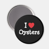 Ik hou van Oysters hart op maat Magneet (Voorkant / Achterkant)
