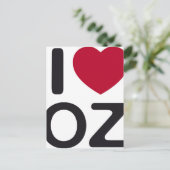 Ik hou van oz briefkaart (Staand voorkant)