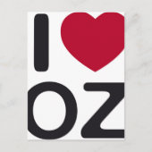 Ik hou van oz briefkaart (Voorkant)