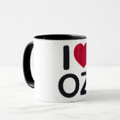 Ik hou van oz-mok mok (Voorkant links)