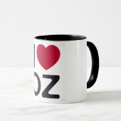 Ik hou van oz-mok mok (Voorkant rechts)