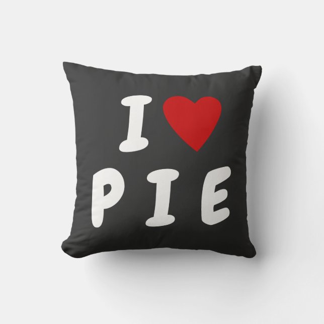 Ik hou van P I E | Heart custom text PIE Kussen (Voorkant)