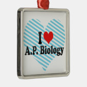 Ik hou van P.P. Biologie Metalen Ornament (Rechts)