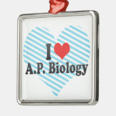 Ik hou van P.P. Biologie Metalen Ornament (Links)