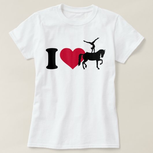 Ik hou van paard dat T-Shirt vult (Design voorkant)