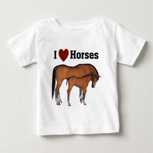 Ik hou van paarden Baby Draag (Voorkant)
