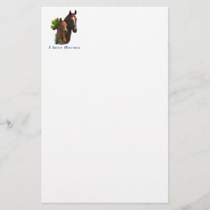 Ik hou van paarden briefpapier