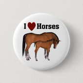 Ik hou van paarden Button (Voorkant)