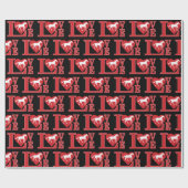 Ik hou van paarden. cadeaupapier (Vlak)