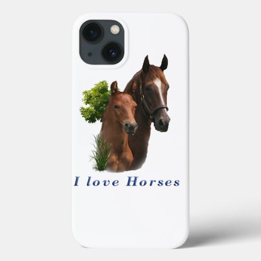 Ik hou van paarden Case-Mate iPhone case (Achterkant)