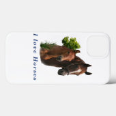 Ik hou van paarden Case-Mate iPhone case (Achterkant (horizontaal))