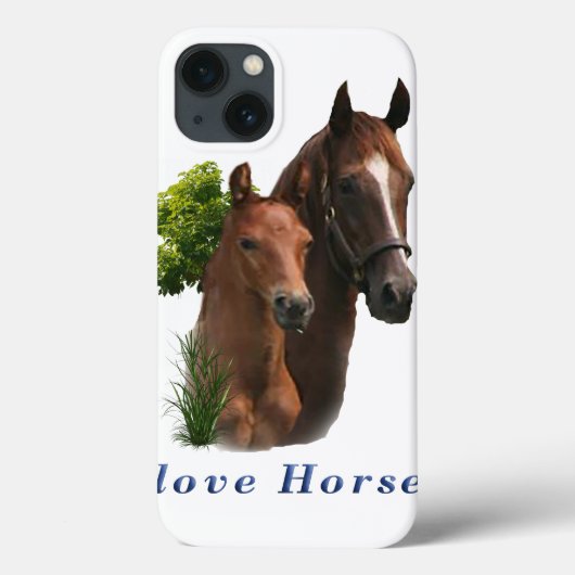 Ik hou van paarden Case-Mate iPhone case (Achterkant)