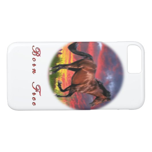 Ik hou van paarden Case-Mate iPhone case (Achterkant (Horizontaal))