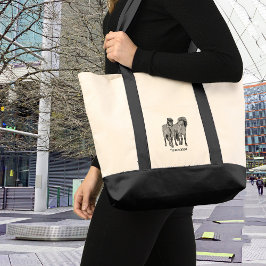 Ik hou van paarden! Cute IJslandse pony Tote Bag