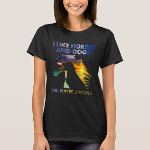 Ik hou van paarden en honden en misschien wel van t-shirt