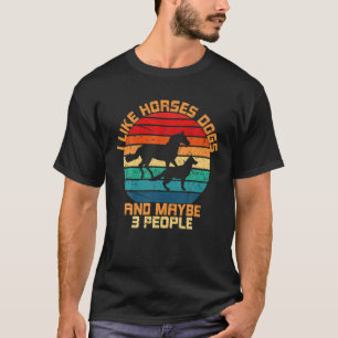 Ik hou van paarden en misschien 3 mensen die paard t-shirt