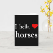 Ik hou van paarden en paardrijden kaart (Gele Bloem)
