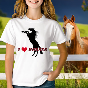 Ik hou van paarden - fokken t-shirt