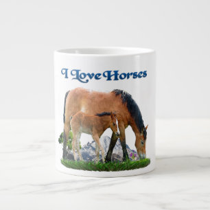 Ik hou van paarden grote koffiekop