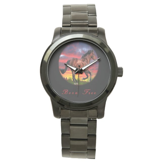 Ik hou van paarden horloge (Voorkant)