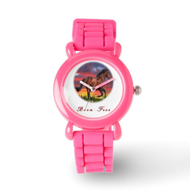 Ik hou van paarden horloge (Voorkant)