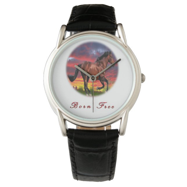 Ik hou van paarden horloge (Voorkant)